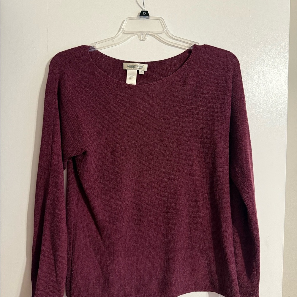 Coldwater Creek Purple Knit Top